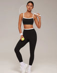Adjustable Straps Bra Padded Workout Set