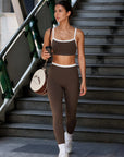 Adjustable Straps Bra Padded Workout Set