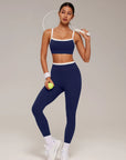 Adjustable Straps Bra Padded Workout Set