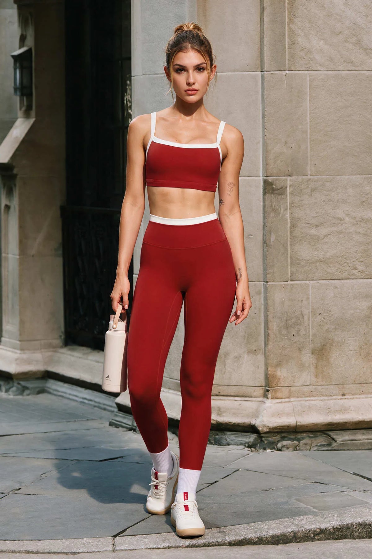 Adjustable Straps Bra Padded Workout Set