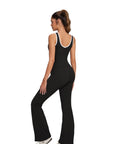 Padded Yoga Tank Flare Leggings Workout Set