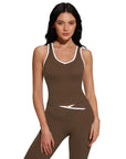 Padded Yoga Tank Flare Leggings Workout Set