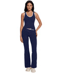 Padded Yoga Tank Flare Leggings Workout Set