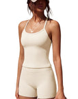Halter Tank Top Workout Set