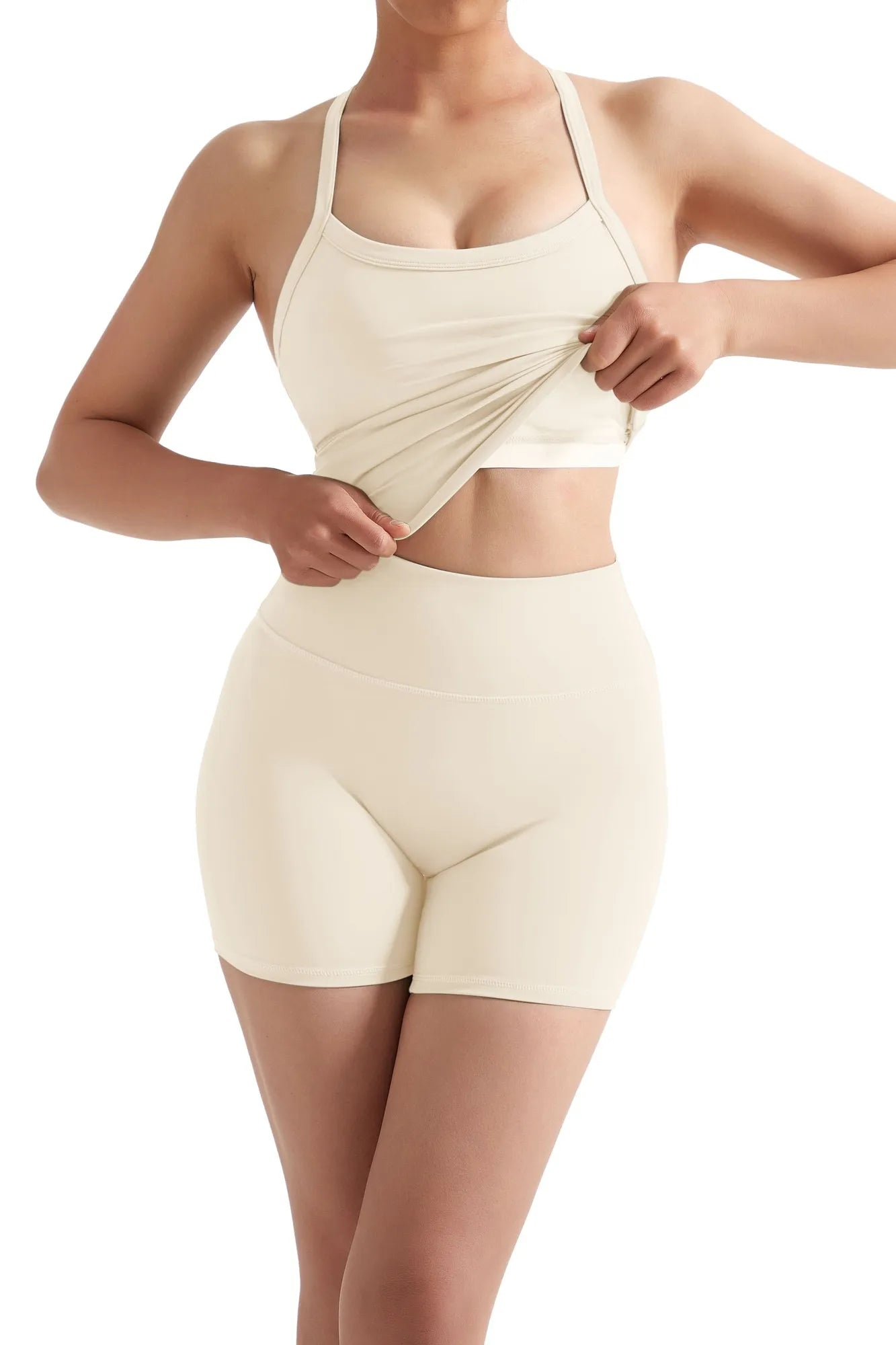 Halter Tank Top Workout Set
