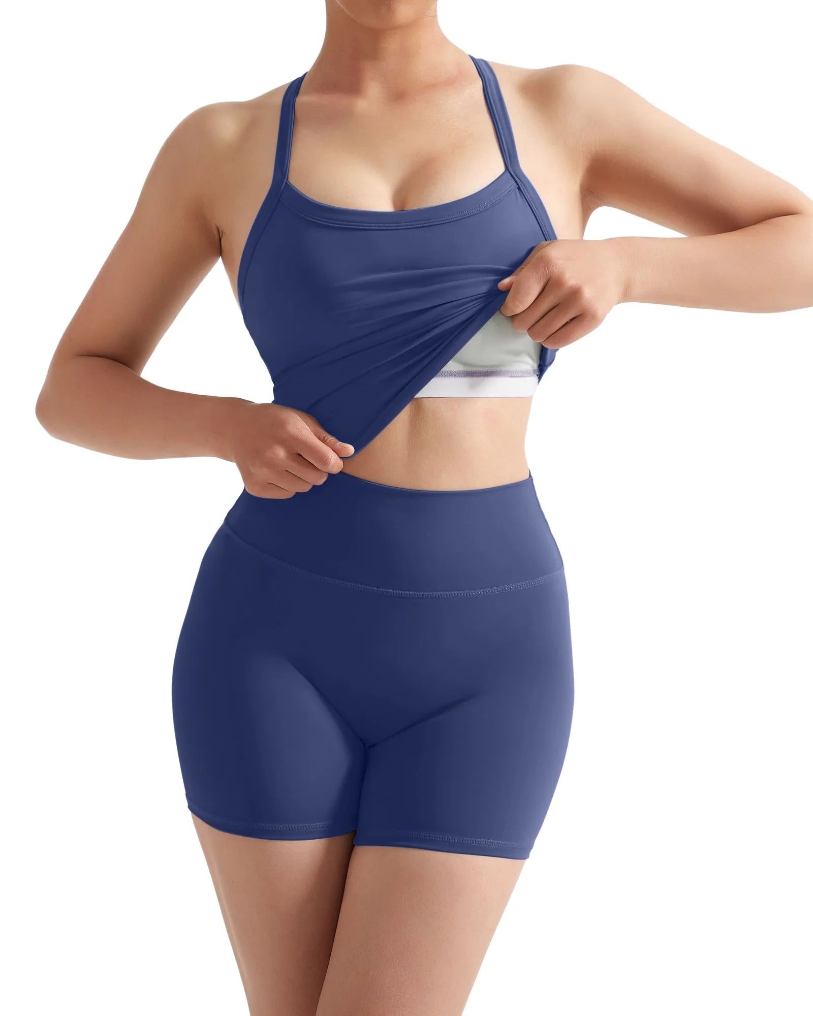 Halter Tank Top Workout Set