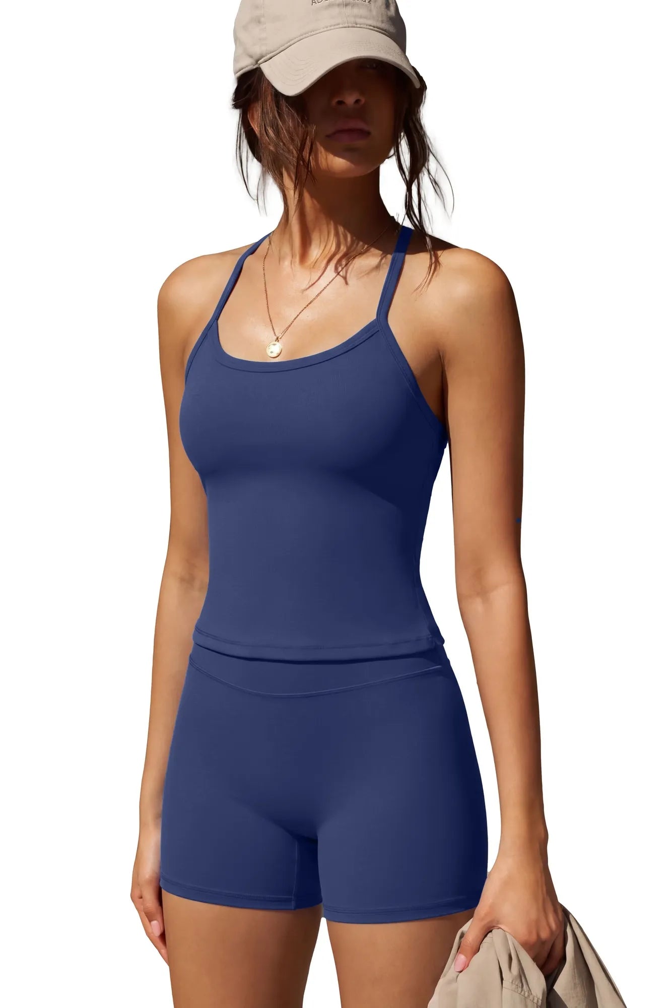 Halter Tank Top Workout Set