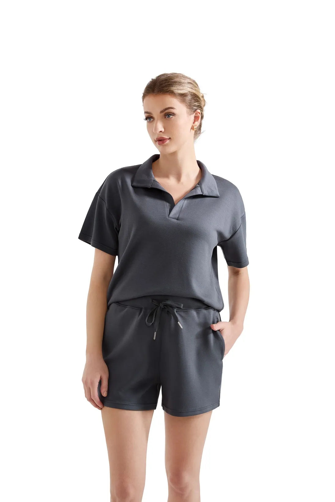 Modal Polo Athleisure Lounge Set