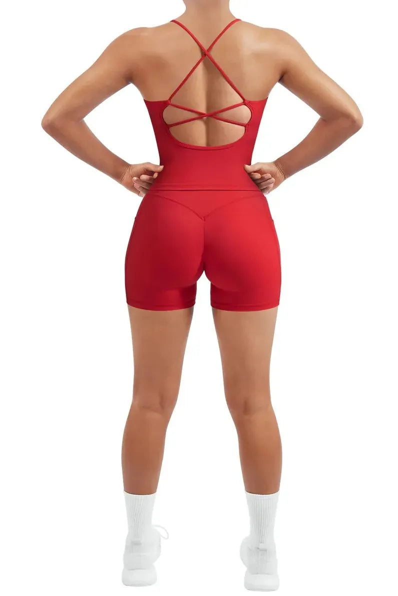 Strappy Tank Top Workout Sets