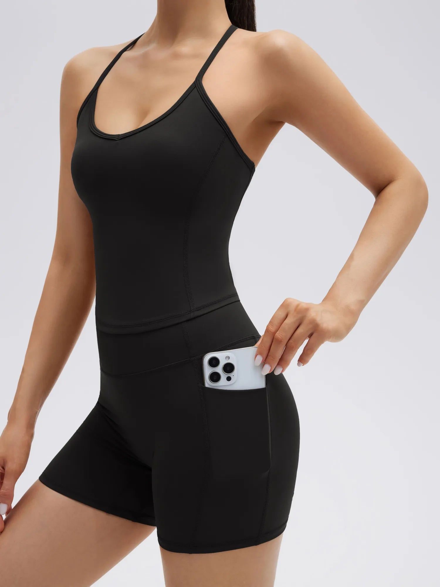 SUUKSESS Women Sexy Workout Sets Padded Sports Bra High Waisted Shorts Outfits-SUUKSESS-SUUKSESS