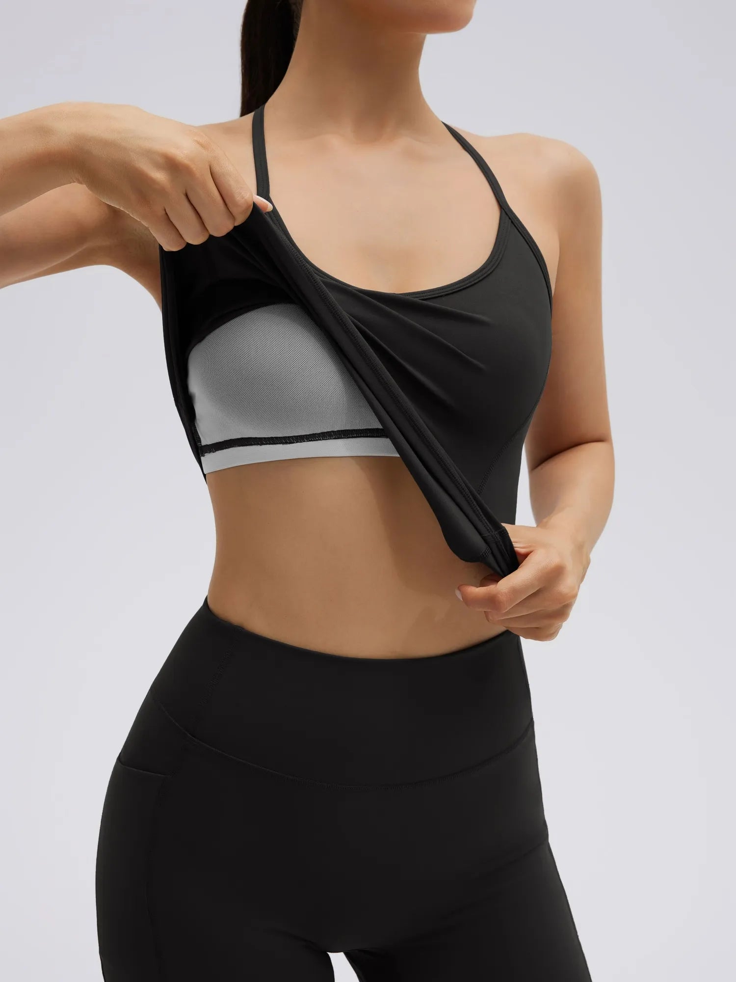 SUUKSESS Women Sexy Workout Sets Padded Sports Bra High Waisted Shorts Outfits-SUUKSESS-SUUKSESS