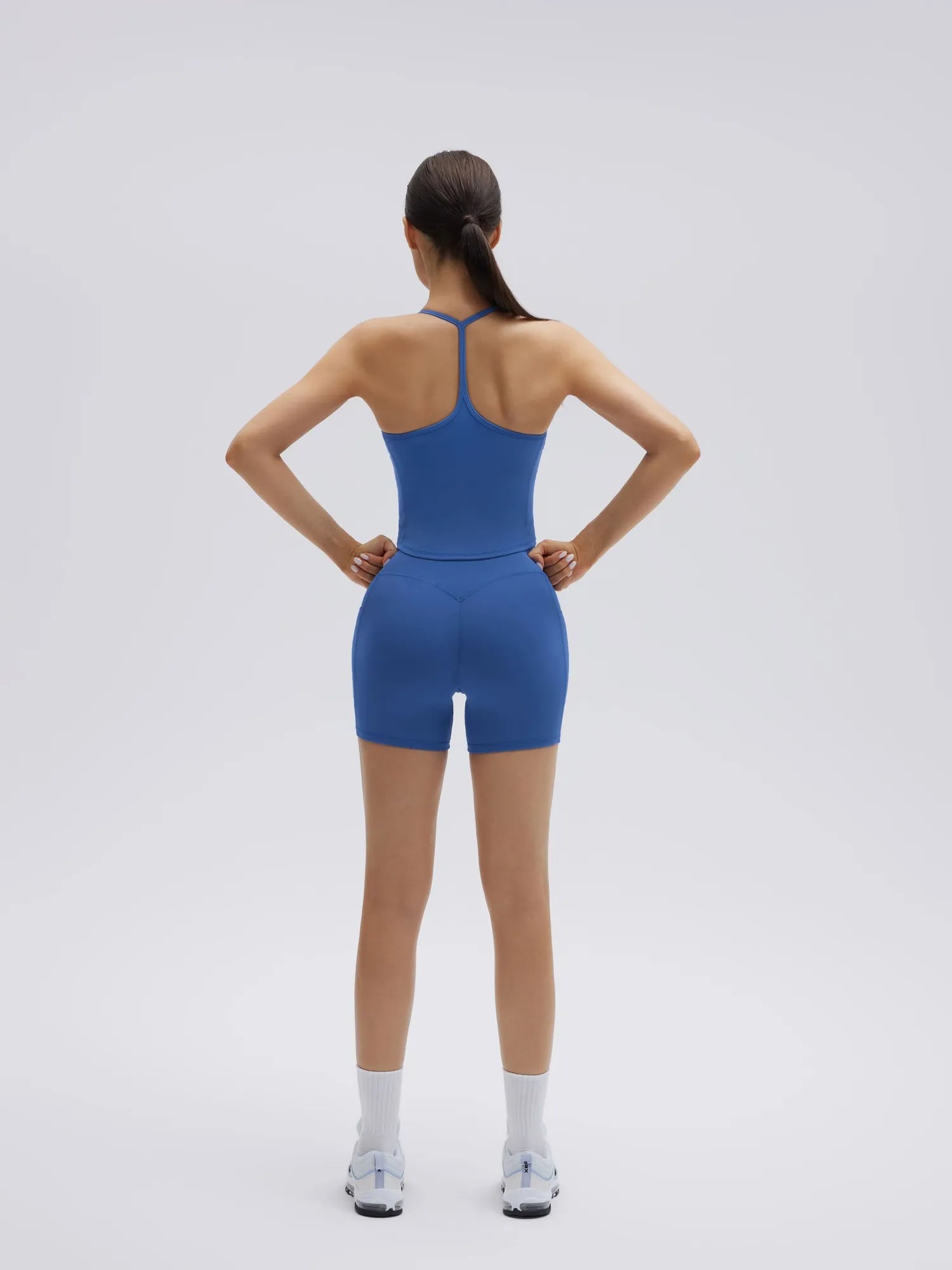 SUUKSESS Women Sexy Workout Sets Padded Sports Bra High Waisted Shorts Outfits-SUUKSESS-SUUKSESS