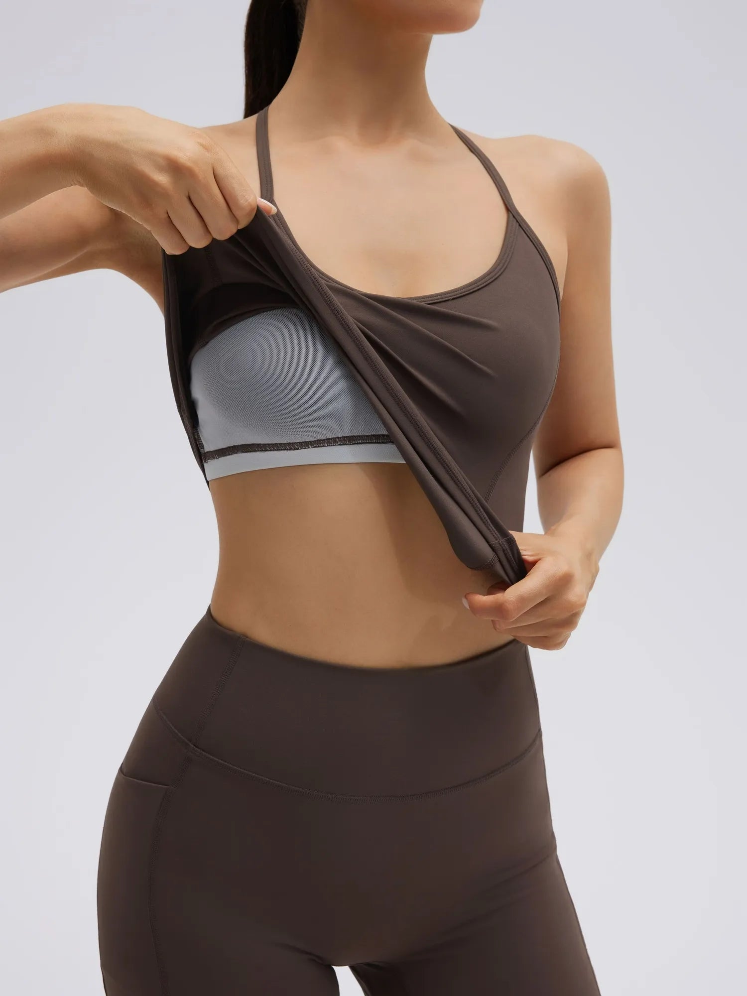 SUUKSESS Women Sexy Workout Sets Padded Sports Bra High Waisted Shorts Outfits-SUUKSESS-SUUKSESS