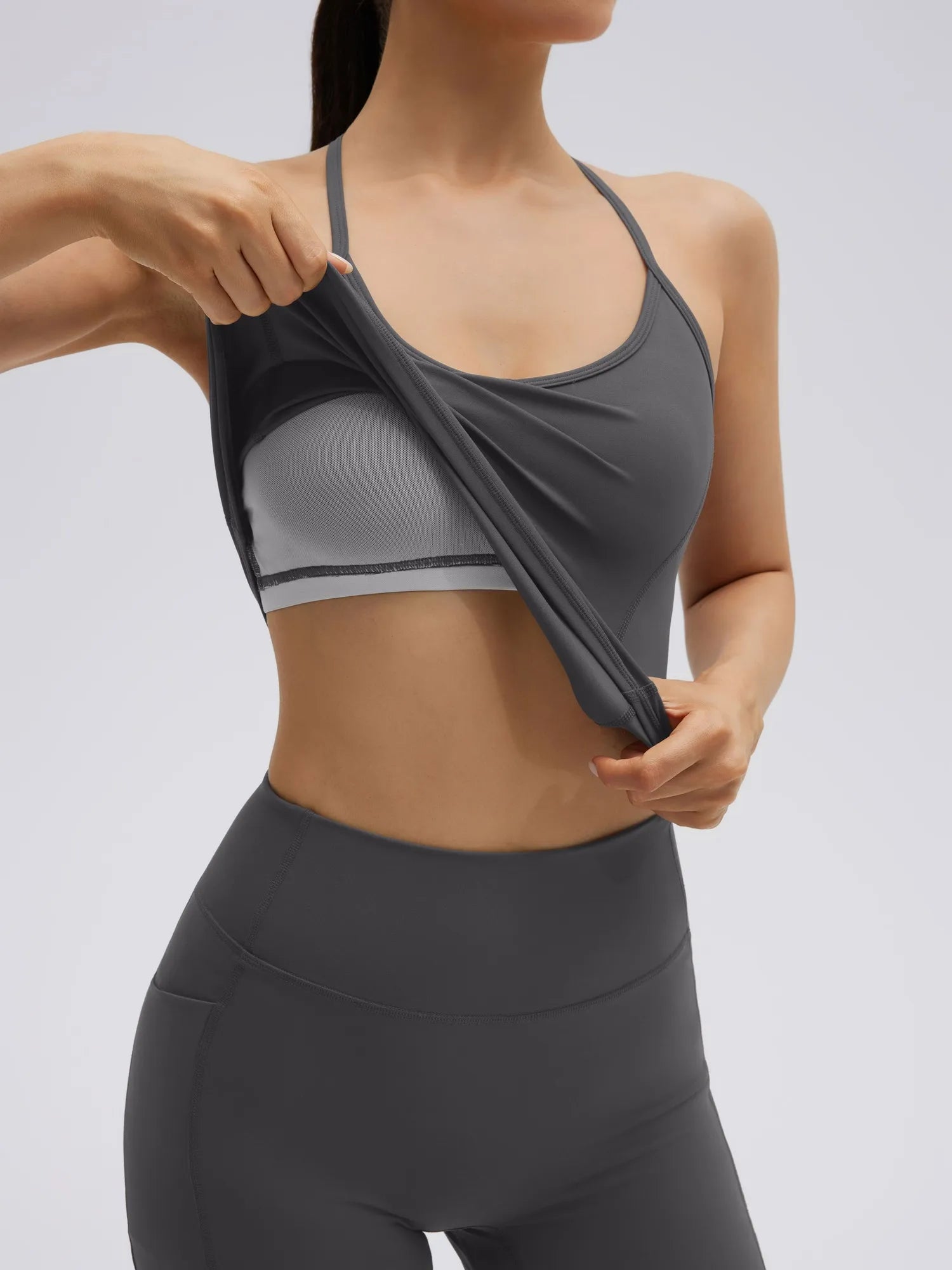 SUUKSESS Women Sexy Workout Sets Padded Sports Bra High Waisted Shorts Outfits-SUUKSESS-SUUKSESS