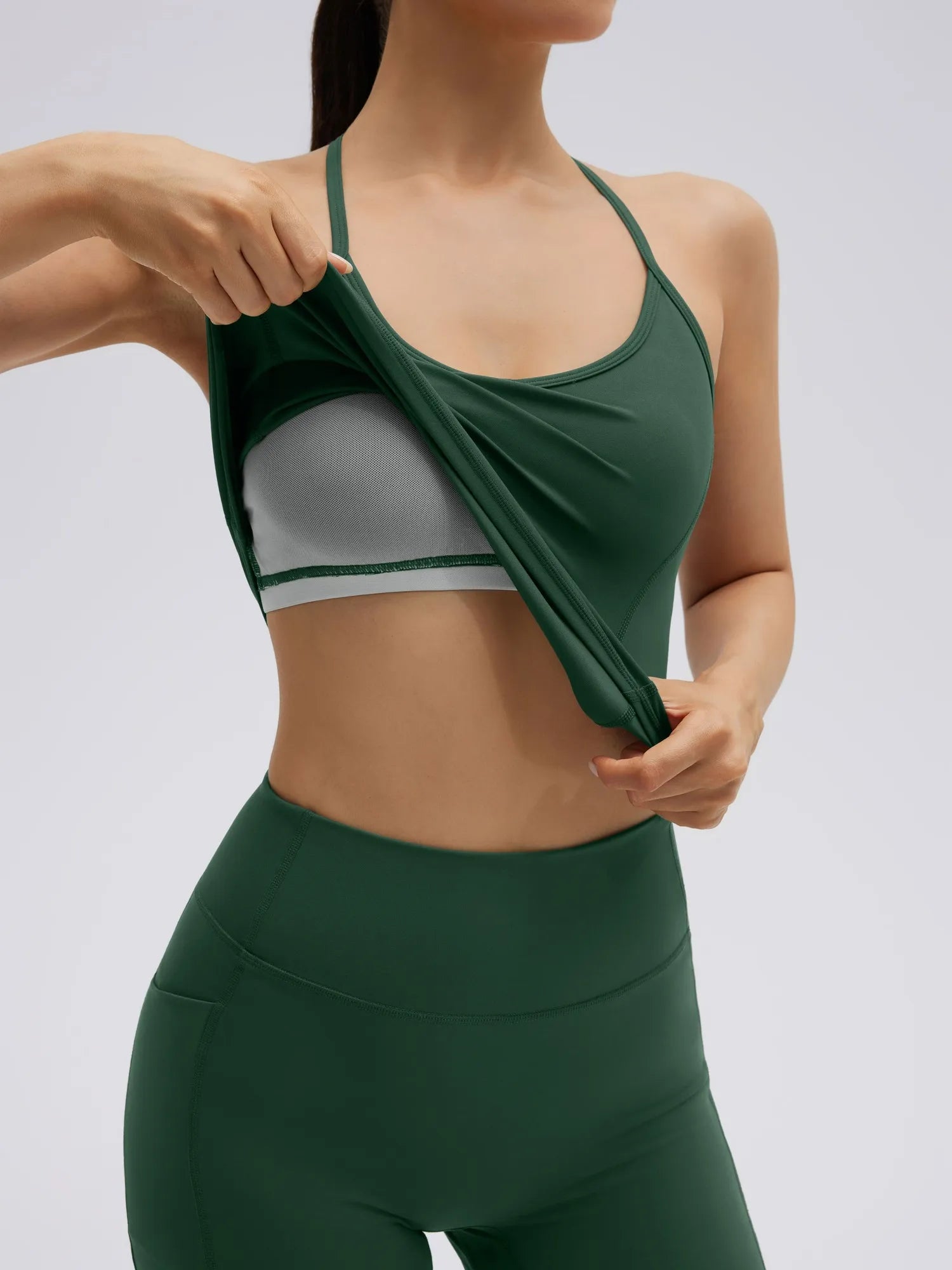 SUUKSESS Women Sexy Workout Sets Padded Sports Bra High Waisted Shorts Outfits-SUUKSESS-SUUKSESS