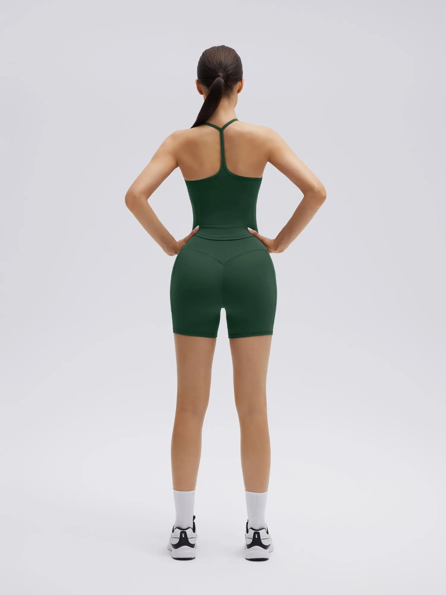 SUUKSESS Women Sexy Workout Sets Padded Sports Bra High Waisted Shorts Outfits-SUUKSESS-SUUKSESS