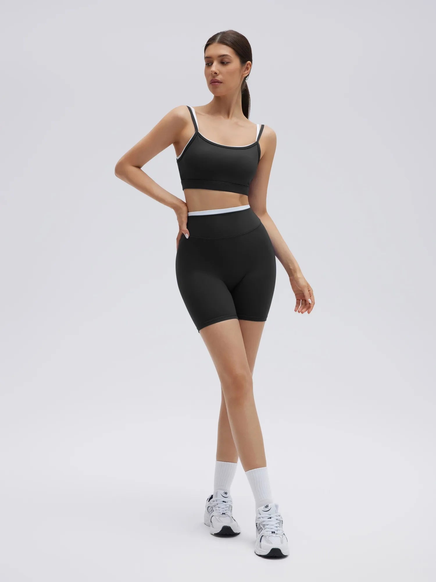 Spaghetti Straps Camis 2 Pieces Workout Sets-SUUKSESS-SUUKSESS