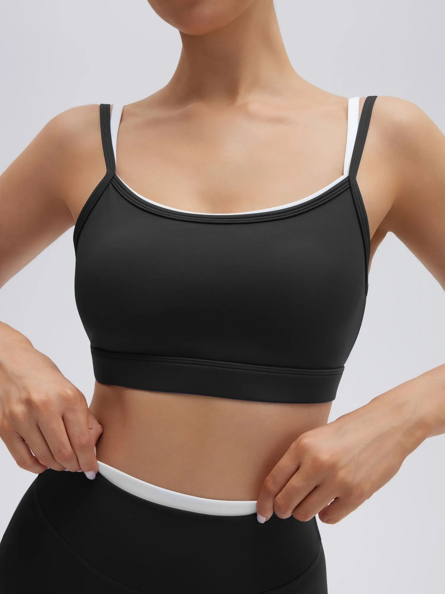 Spaghetti Straps Camis 2 Pieces Workout Sets-SUUKSESS-SUUKSESS