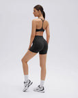SUUKSESS Workout Sets for Women Y Back Sports Bras Padded Racerback Low Impact Thin Strap Top Biker Shorts with Pockets-SUUKSESS-SUUKSESS