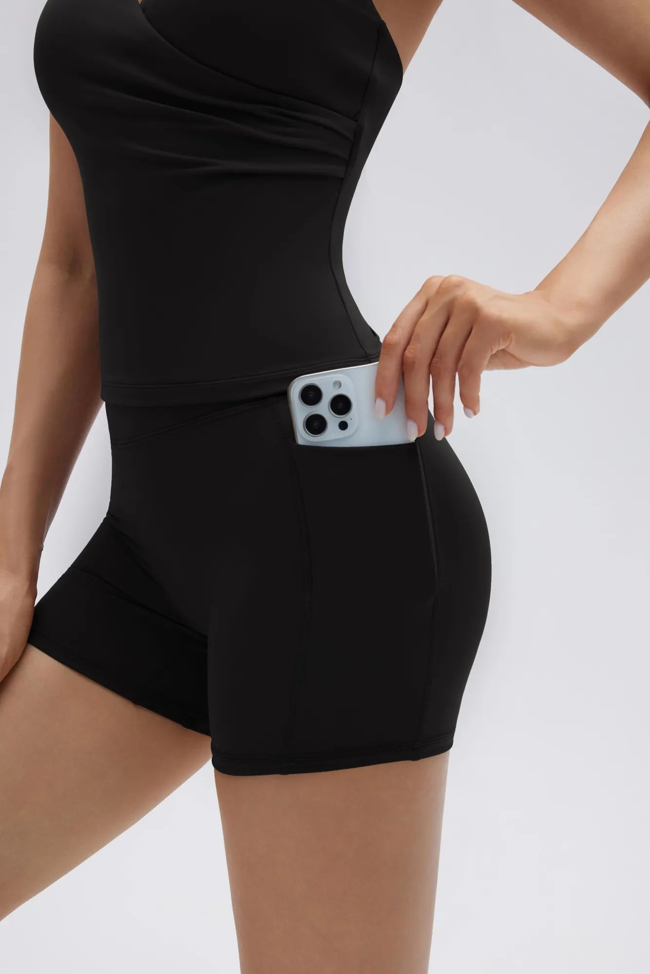Padded Halter Open Back 2 Piece Workout Sets-SUUKSESS-SUUKSESS