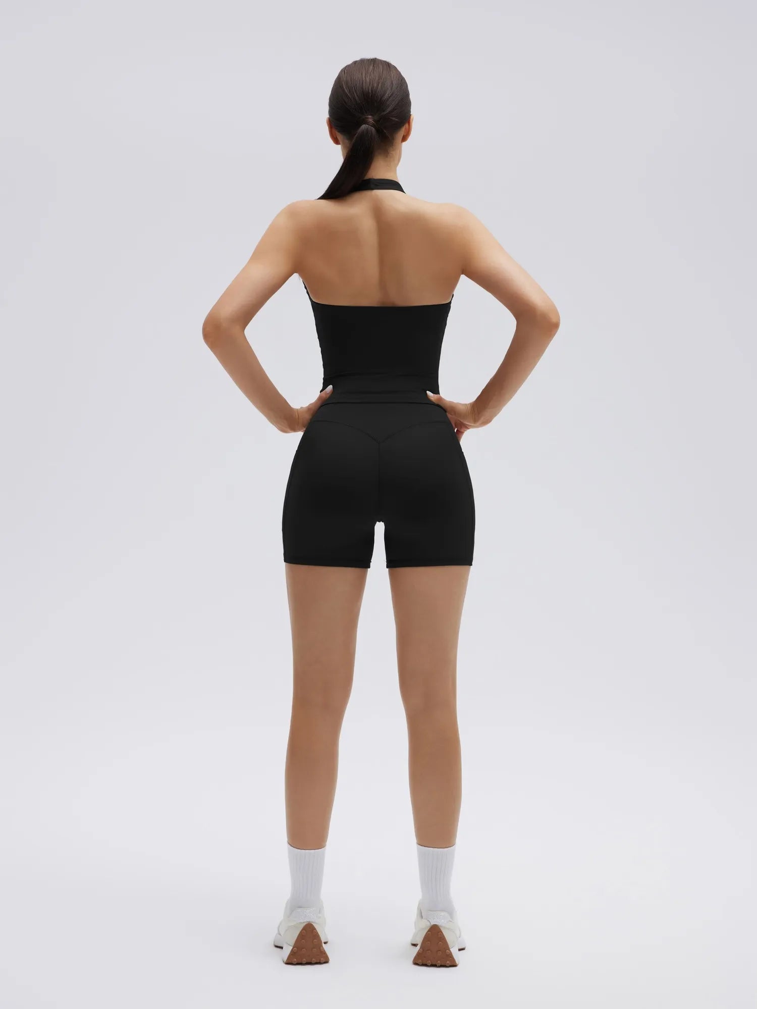 Padded Halter Open Back 2 Piece Workout Sets-SUUKSESS-SUUKSESS