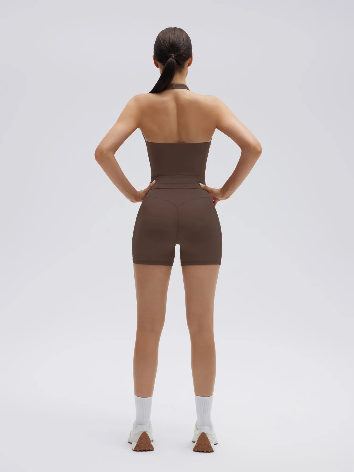Padded Halter Open Back 2 Piece Workout Sets-SUUKSESS-SUUKSESS