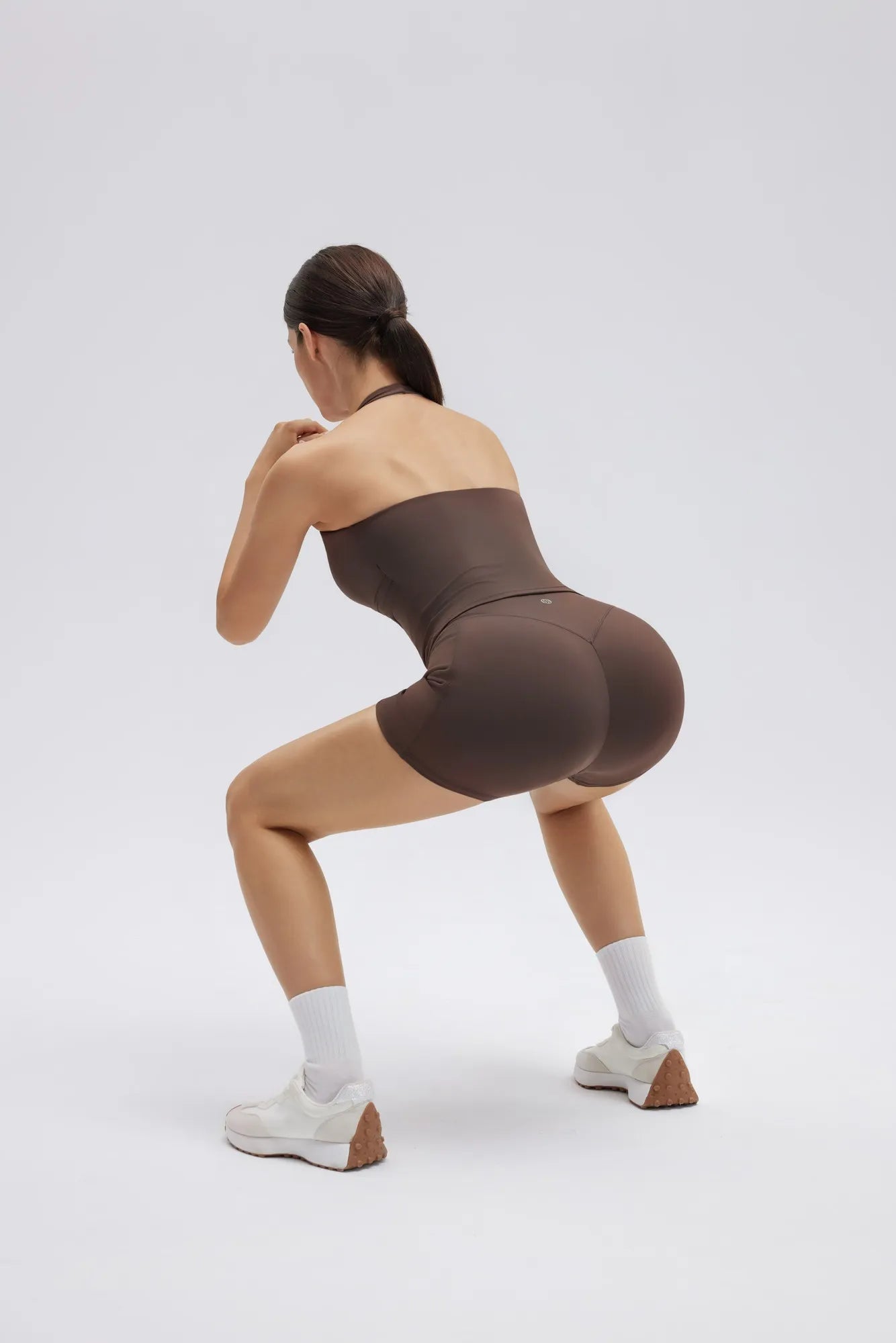 Padded Halter Open Back 2 Piece Workout Sets-SUUKSESS-SUUKSESS