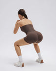 Padded Halter Open Back 2 Piece Workout Sets-SUUKSESS-SUUKSESS