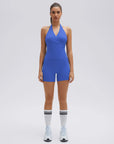 Padded Halter Open Back 2 Piece Workout Sets