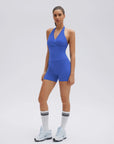 Padded Halter Open Back 2 Piece Workout Sets