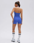 Padded Halter Open Back 2 Piece Workout Sets
