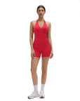 Padded Halter Open Back 2 Piece Workout Sets-SUUKSESS-SUUKSESS