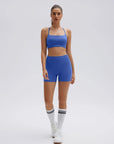 Halter Criss Cross Crop Tops 2 Piece Workout Sets