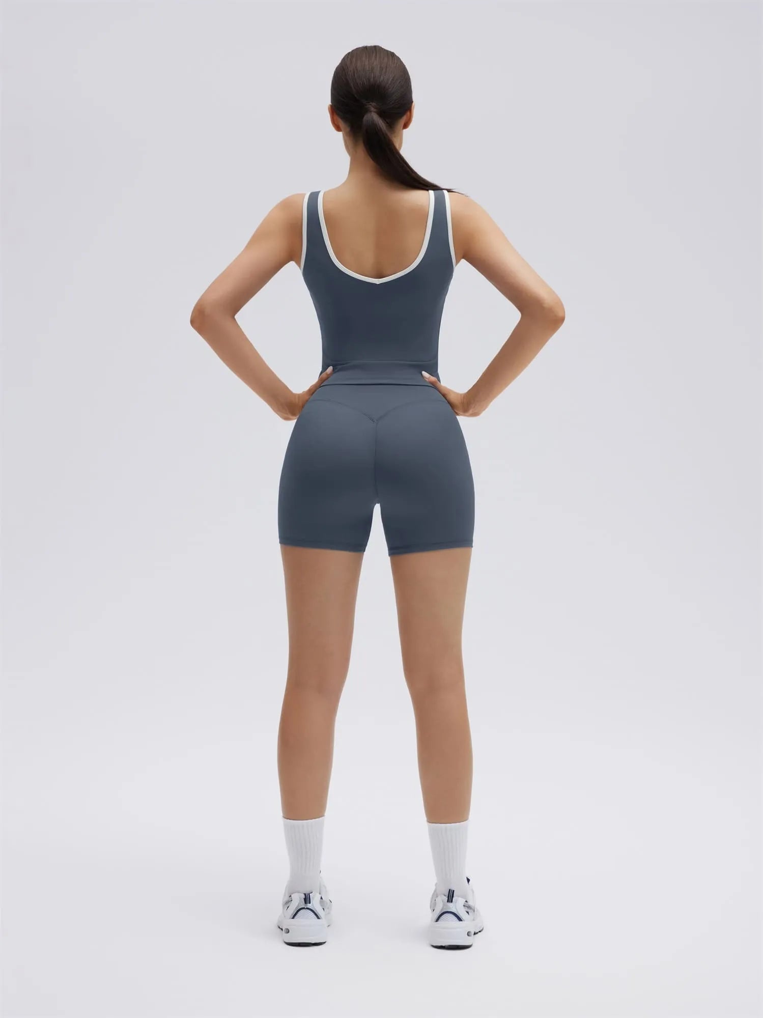 SUUKSESS Women 2 Piece Workout Sets Built in Bra Yoga Tank Top High Waisted Tummy Control Biker Shorts-SUUKSESS-SUUKSESS