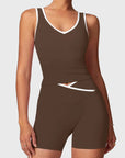 Waisted Tummy Control 2 Piece Workout Sets