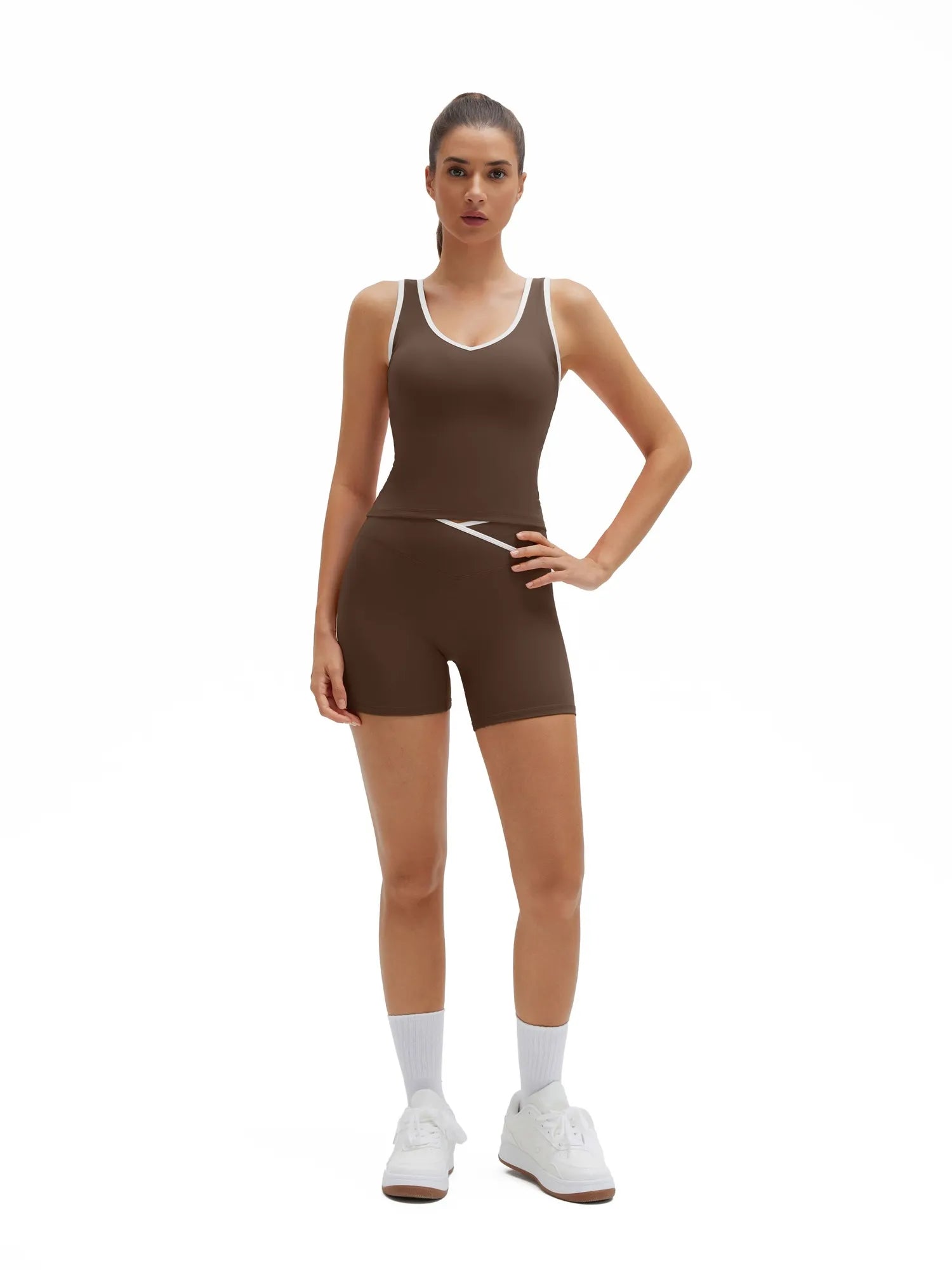 Waisted Tummy Control 2 Piece Workout Sets