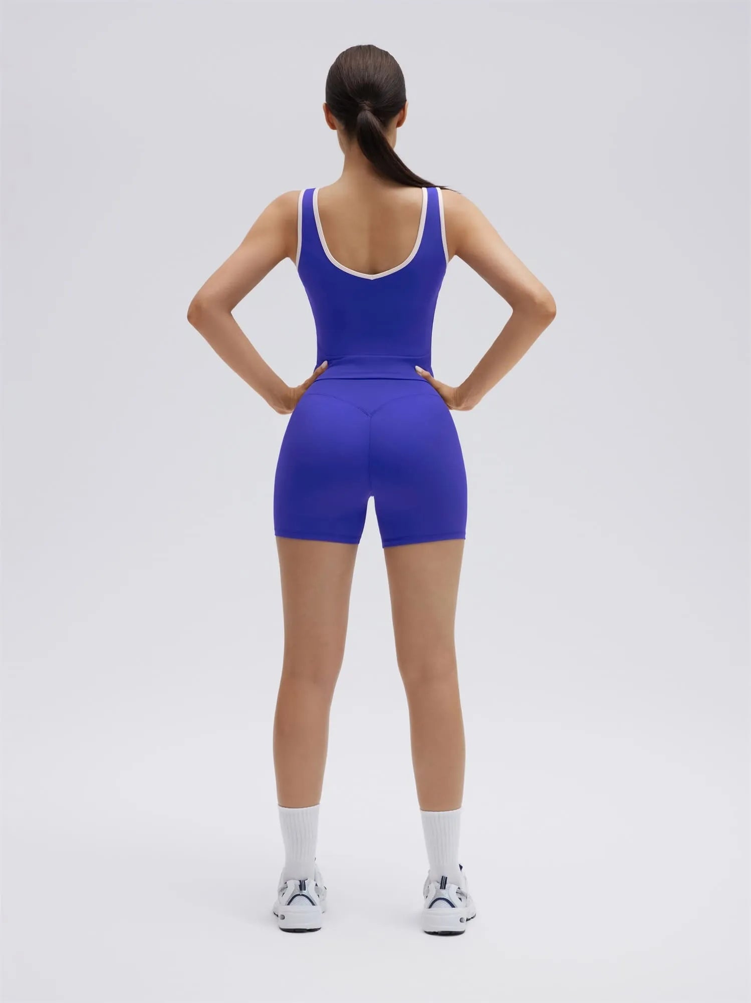 SUUKSESS Women 2 Piece Workout Sets Built in Bra Yoga Tank Top High Waisted Tummy Control Biker Shorts-SUUKSESS-SUUKSESS