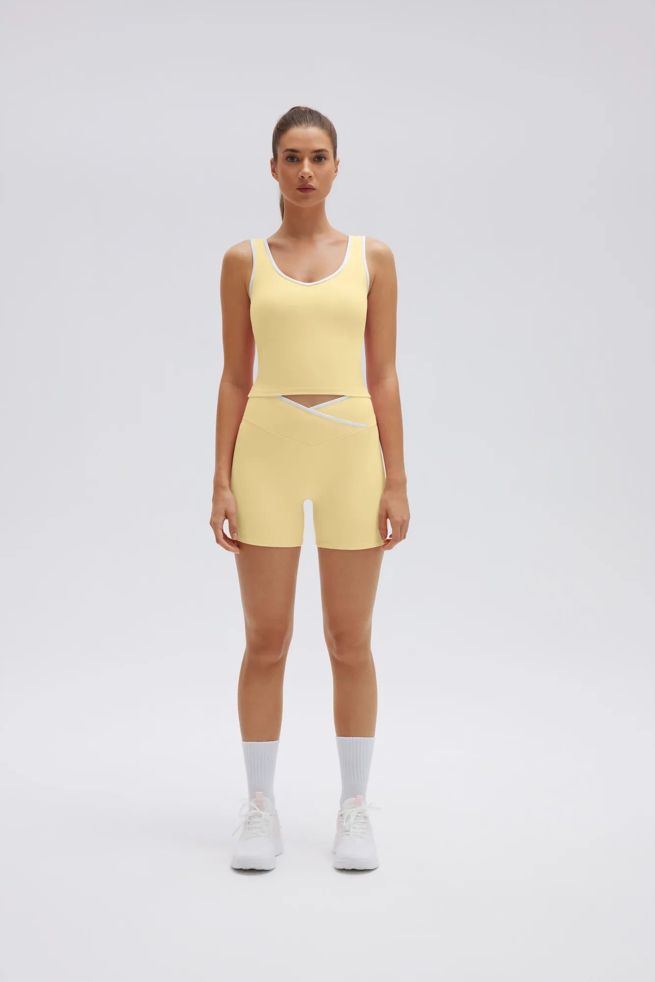 Waisted Tummy Control 2 Piece Workout Sets