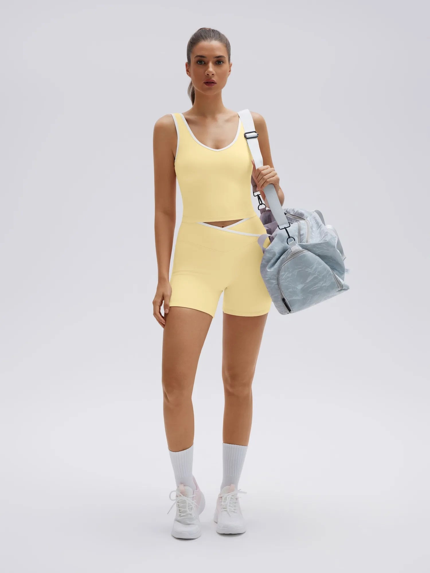 Waisted Tummy Control 2 Piece Workout Sets