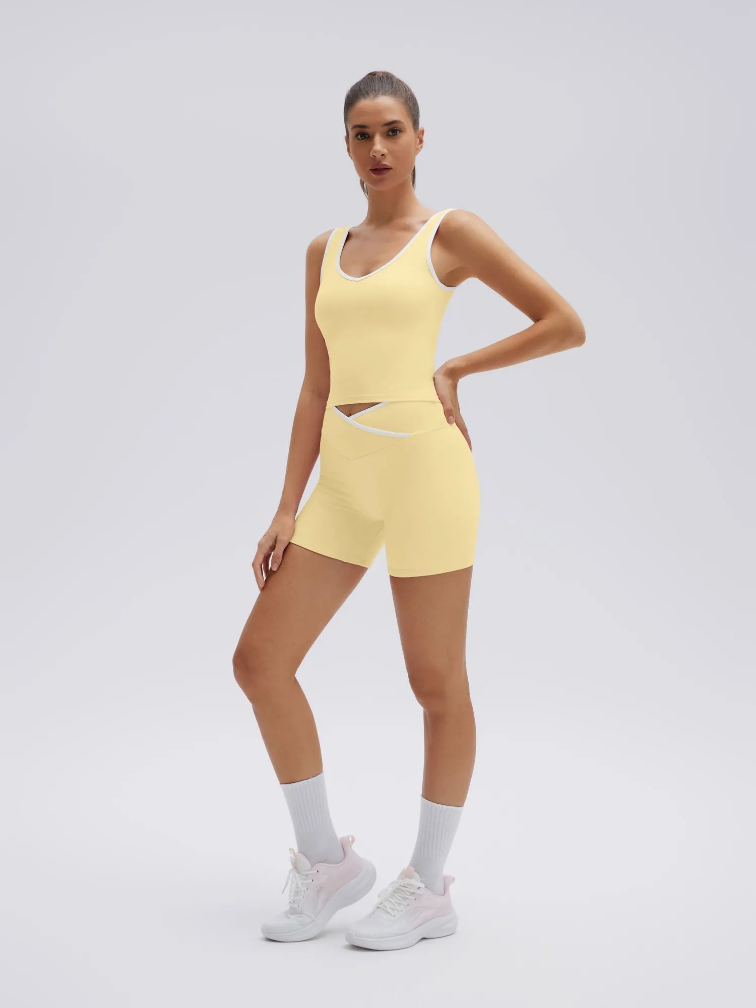 Waisted Tummy Control 2 Piece Workout Sets