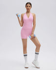 Padded Halter Open Back 2 Piece Workout Sets