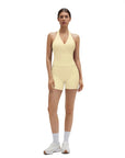 Padded Halter Open Back 2 Piece Workout Sets