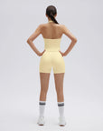 Padded Halter Open Back 2 Piece Workout Sets