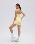 Padded Halter Open Back 2 Piece Workout Sets