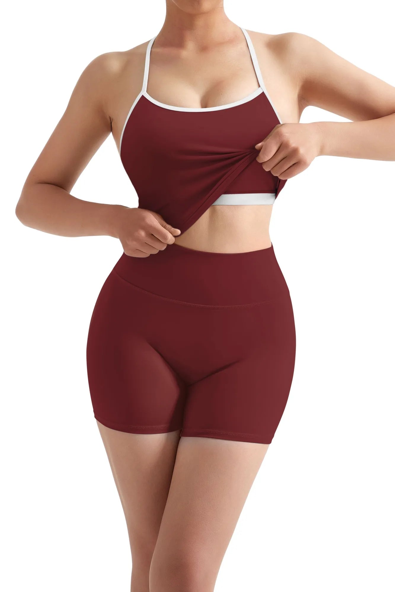 Halter Tank Top Workout Set