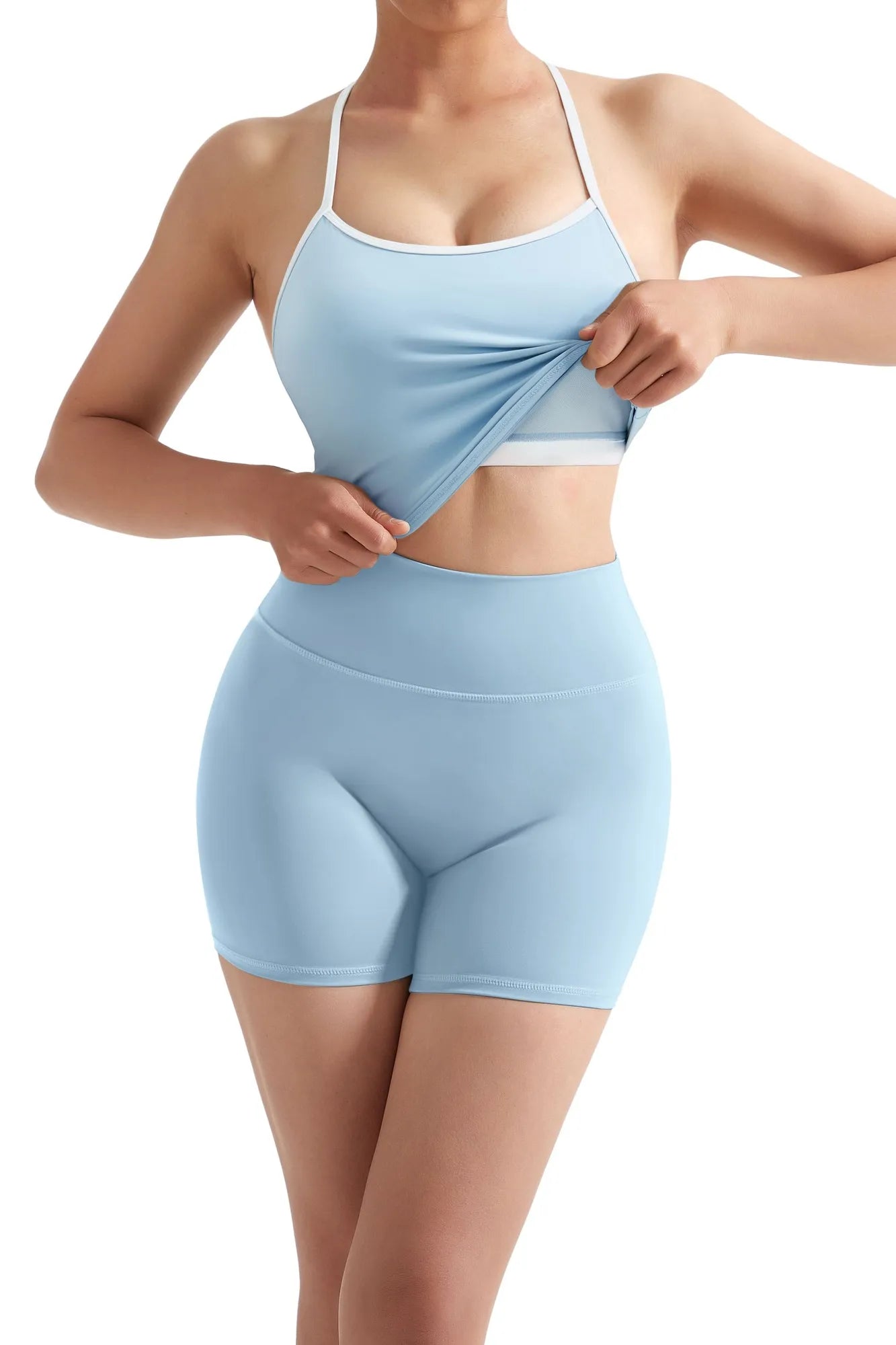 Halter Tank Top Workout Set
