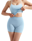 Halter Tank Top Workout Set