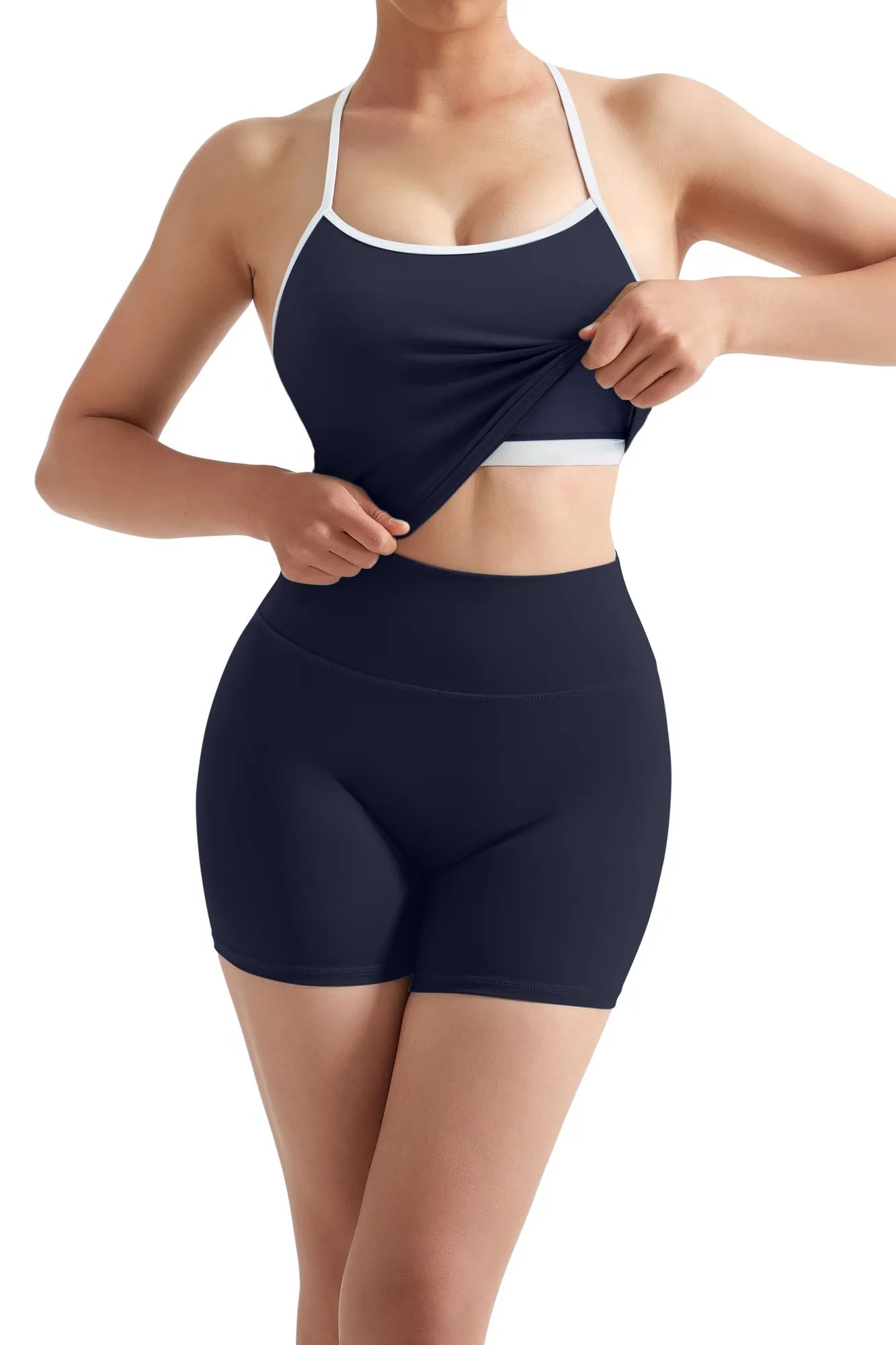 Halter Tank Top Workout Set