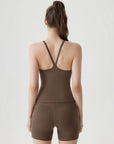 V Back Padded Sports Workout Sets-SUUKSESS-SUUKSESS