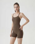 V Back Padded Sports Workout Sets-SUUKSESS-SUUKSESS